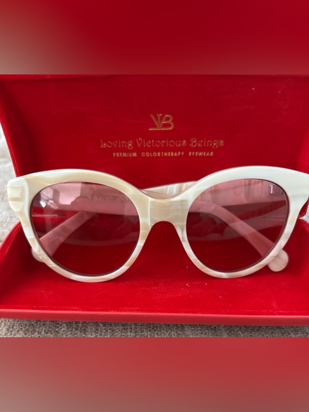 Loving Victorious Beings ApuMa Snow Pink Lenses Mood Enhancing